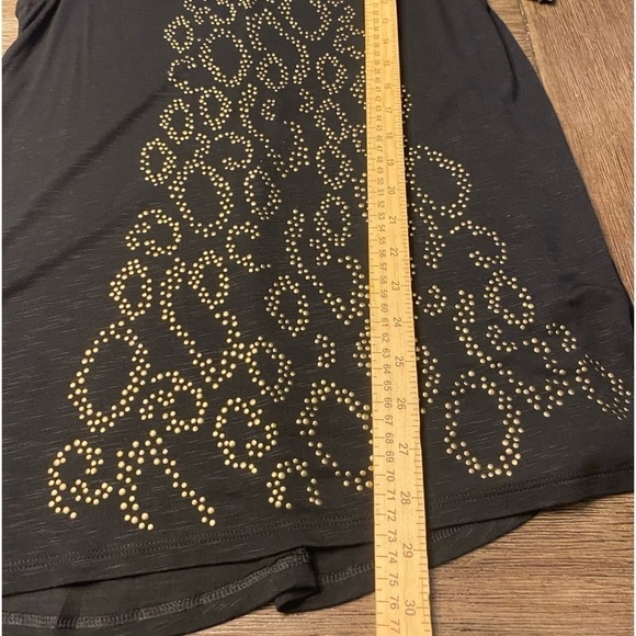 Womens Apt. 9 tank tunic top sleeveless black with gold accents. 
NWT - Picture 6 of 8
